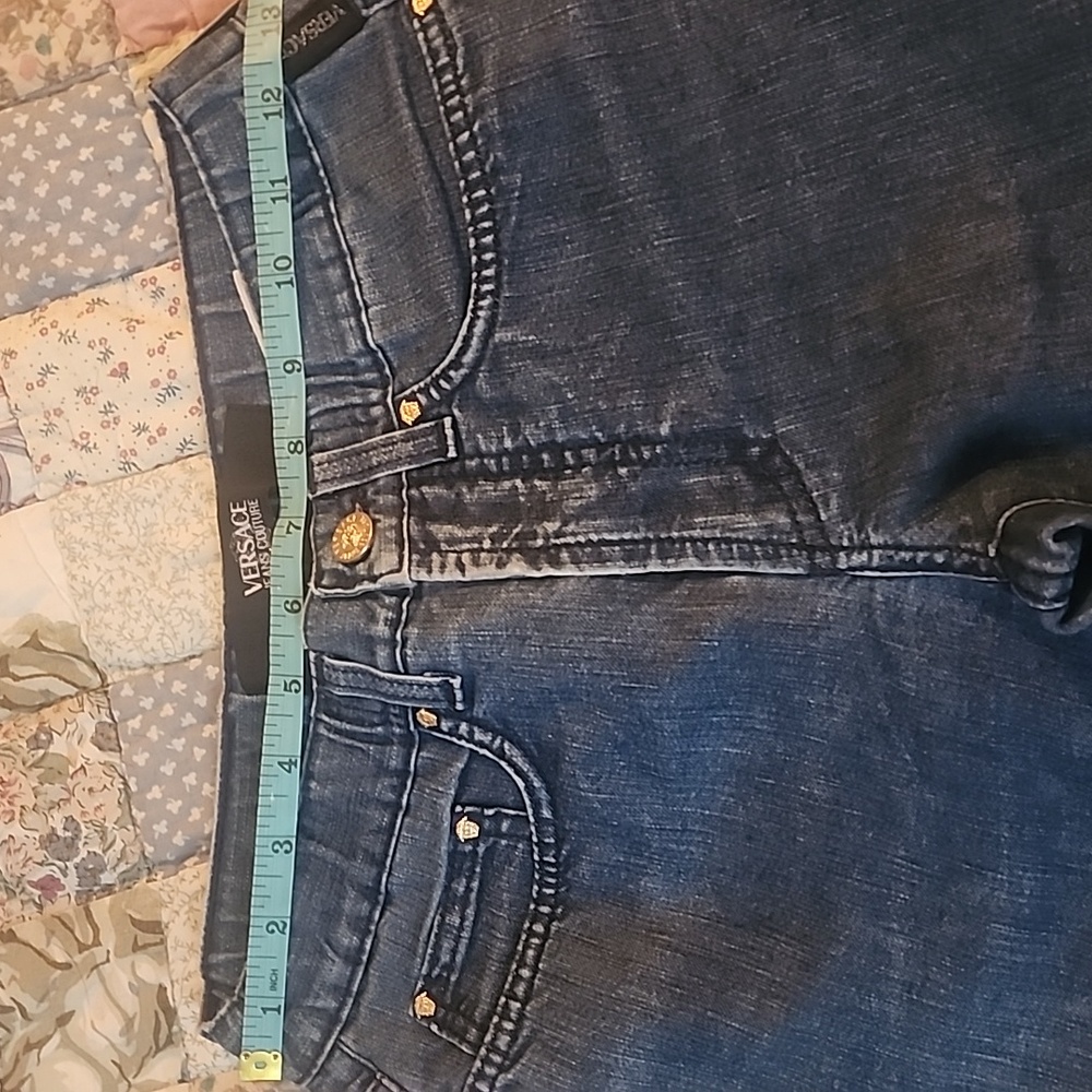 Versace Blue Straight Leg Jeans - Picture 13 of 15